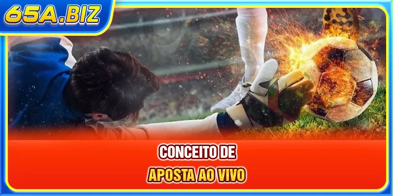 Conceito de aposta ao vivo